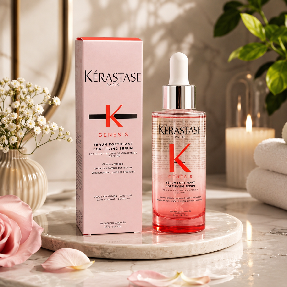 Kérastase Genesis Serum Fortifiant 90ml – Anti-Hair-Fall Strengthening Treatment