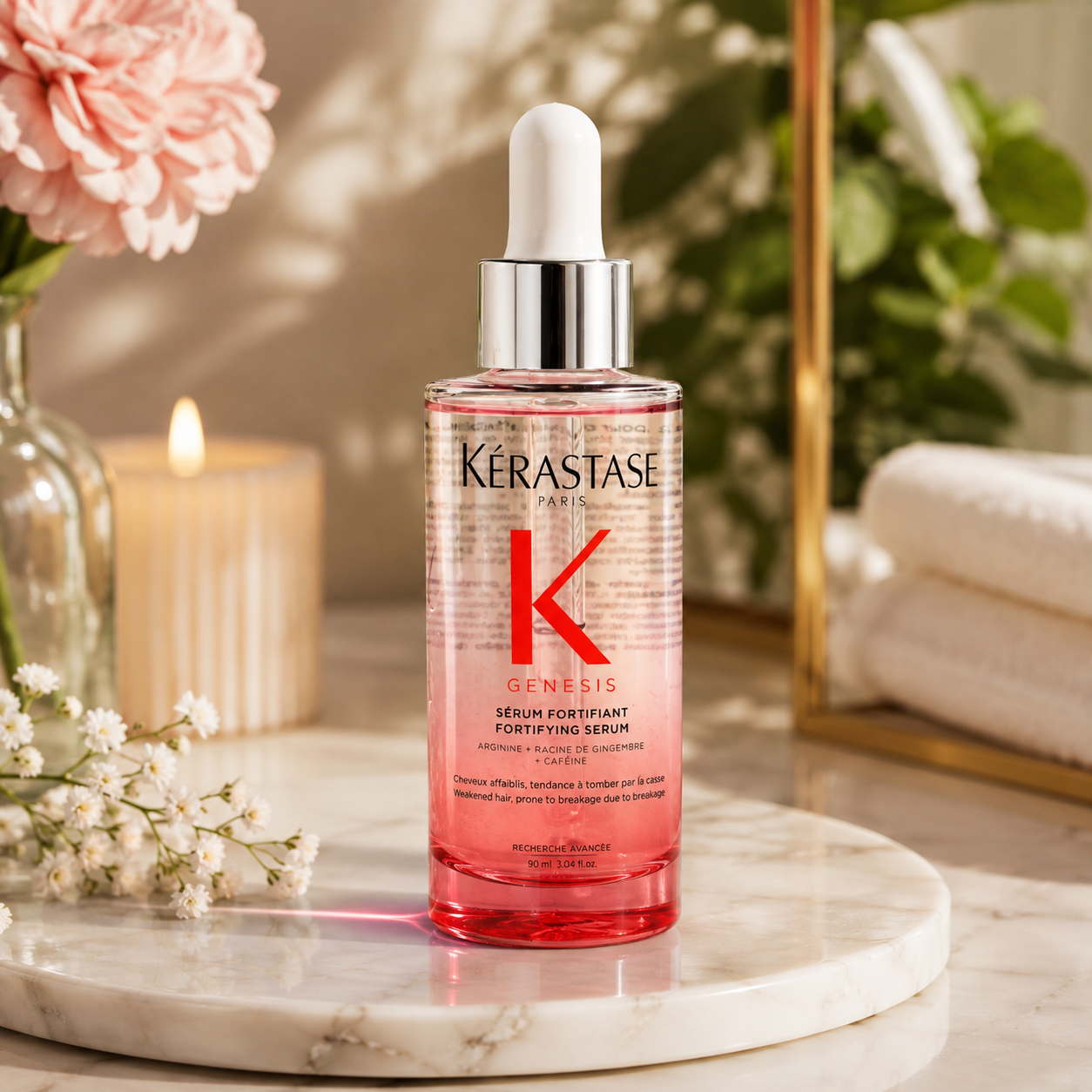 Kérastase Genesis Serum Fortifiant 90ml – Anti-Hair-Fall Strengthening Treatment
