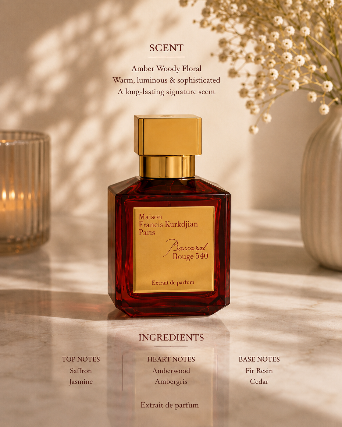 Baccarat Rouge 540 2.4 oz Eau de Parfum – Maison Francis Kurkdjian