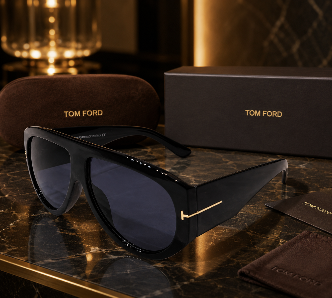 TOM FORD Unisex Sunglasses – Stylish Round Designer Eyewear