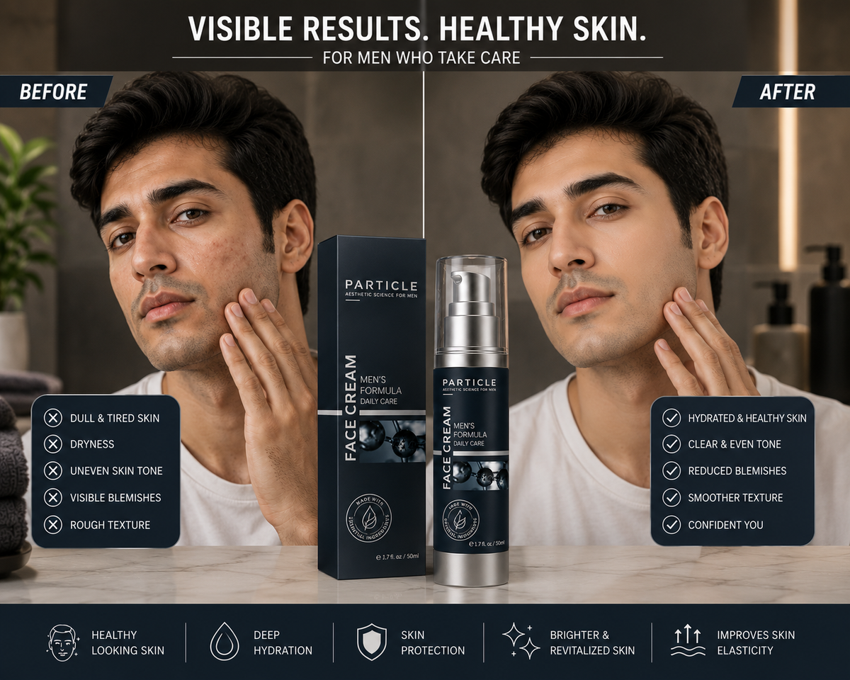 Particle Face Cream For Men 6 In 1 Anti Aging Cream Fights Eye Bags Dark Spots - Best Buyerz