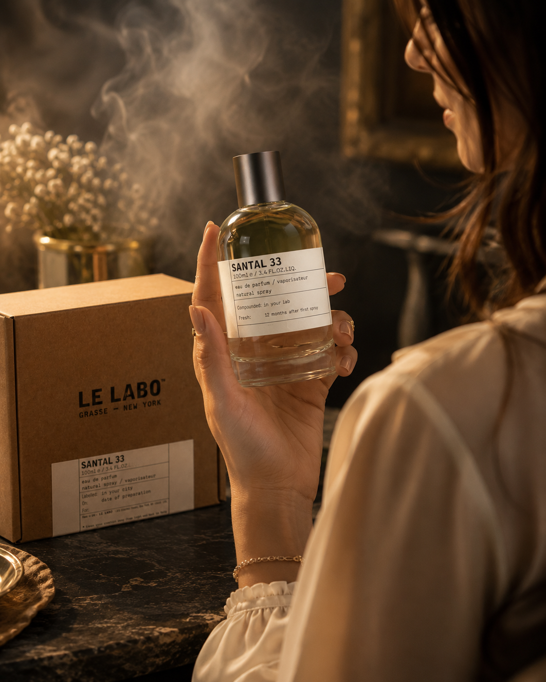 Le Labo Santal 33 Eau de Parfum Spray, Regular Size 3.4 fl oz