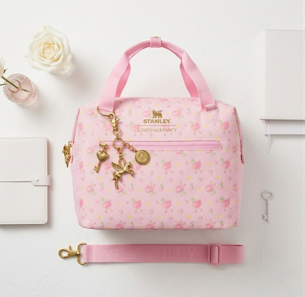 Stanley Love Shack Fancy Julienne Mini Cooler Bag, Floral Insulated Lunch Tote