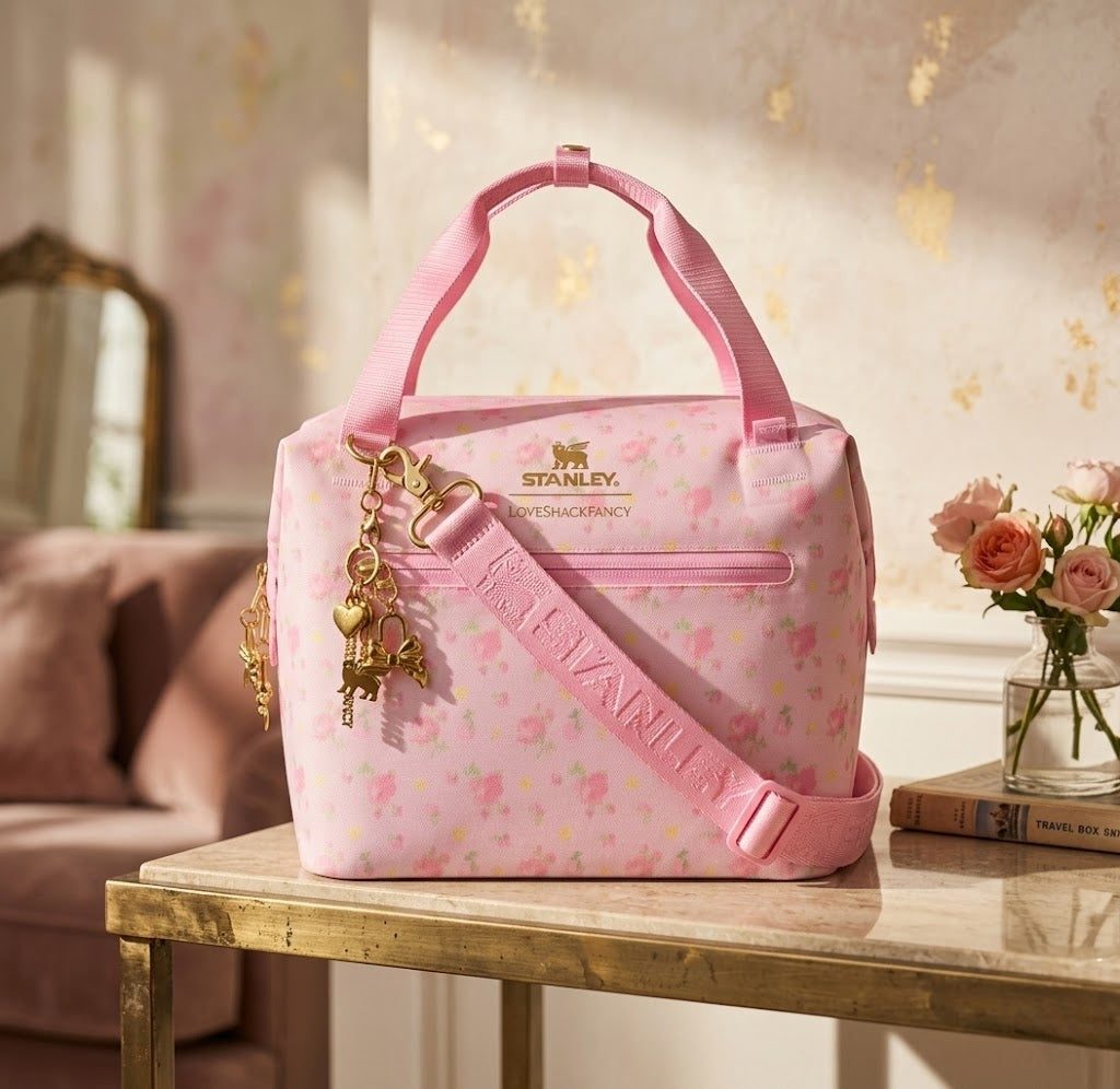 Stanley Love Shack Fancy Julienne Mini Cooler Bag, Floral Insulated Lunch Tote