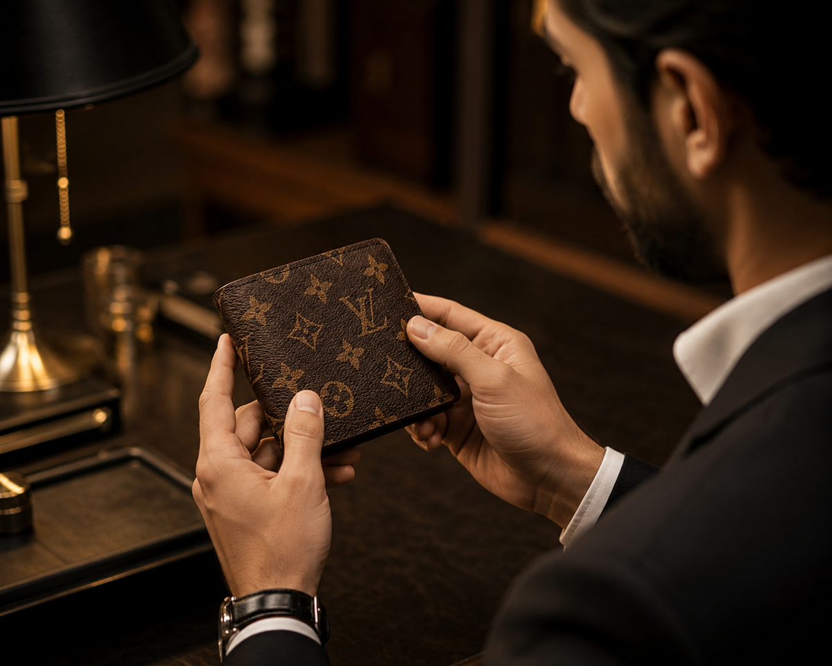 Louis Vuitton Monogram Brown Bifold Men's Wallet