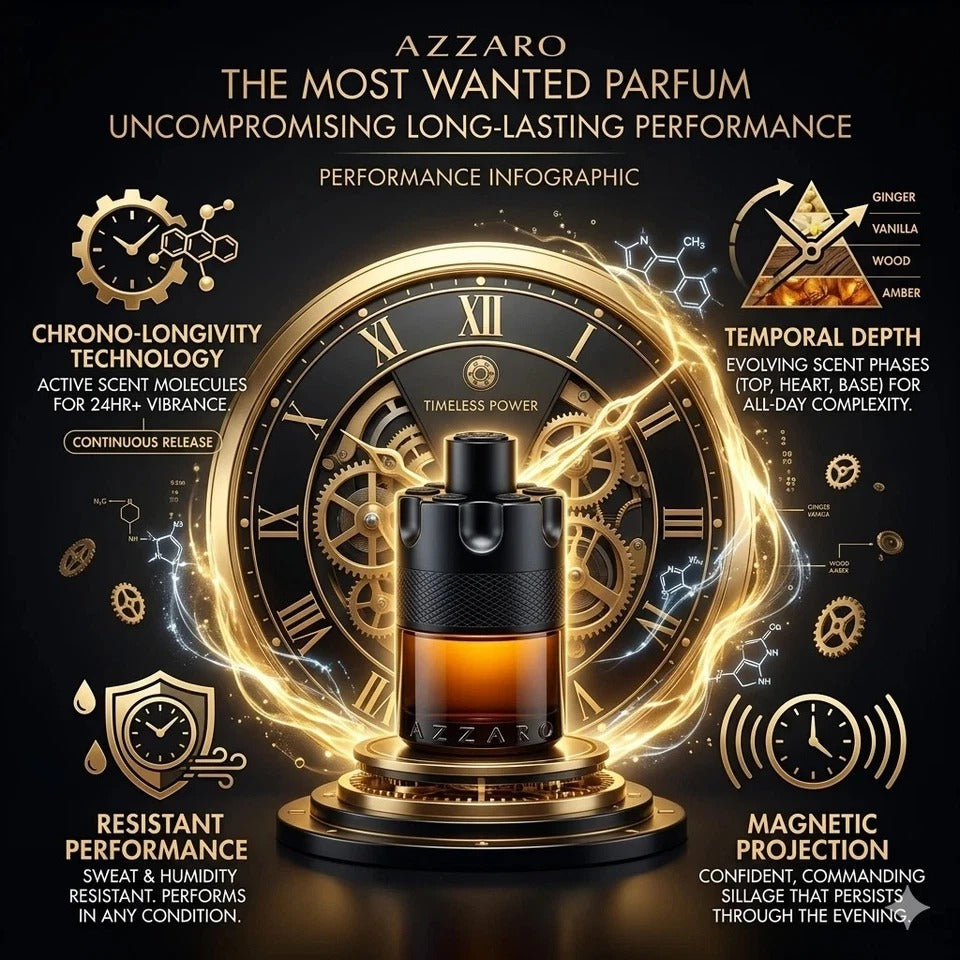 Azzaro The Most Wanted Parfum 100ml 3.38oz Men's Fragrance Spray New Box