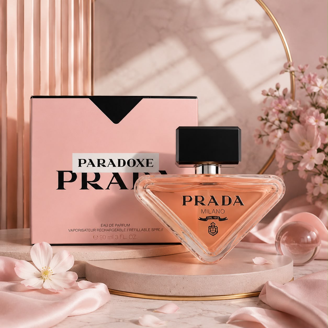PRADA Milano Eau de Parfum Spray Fragrance, Regular Size 3.4 fl oz