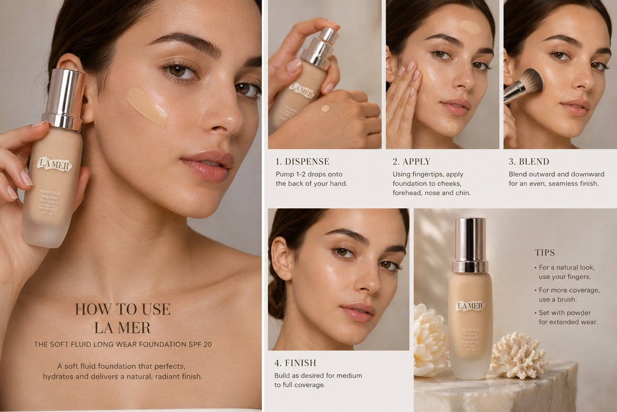 ✨ La Mer The Soft Fluid Long Wear Foundation SPF 20 – Luxury Radiant Finish Foundation