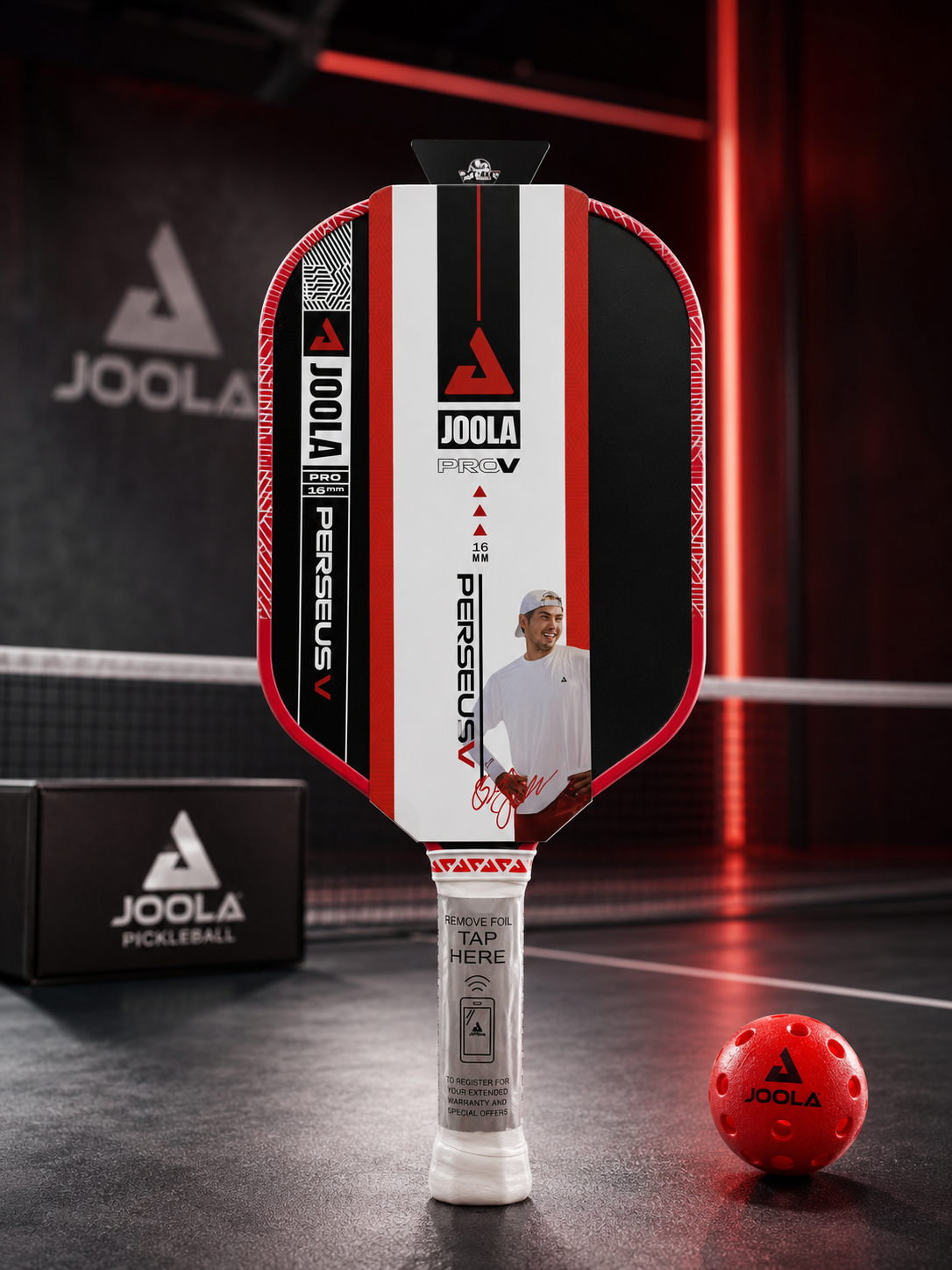 Joola Ben Johns Perseus Pro V 14mm Pickleball Paddle Red - Best Buyerz