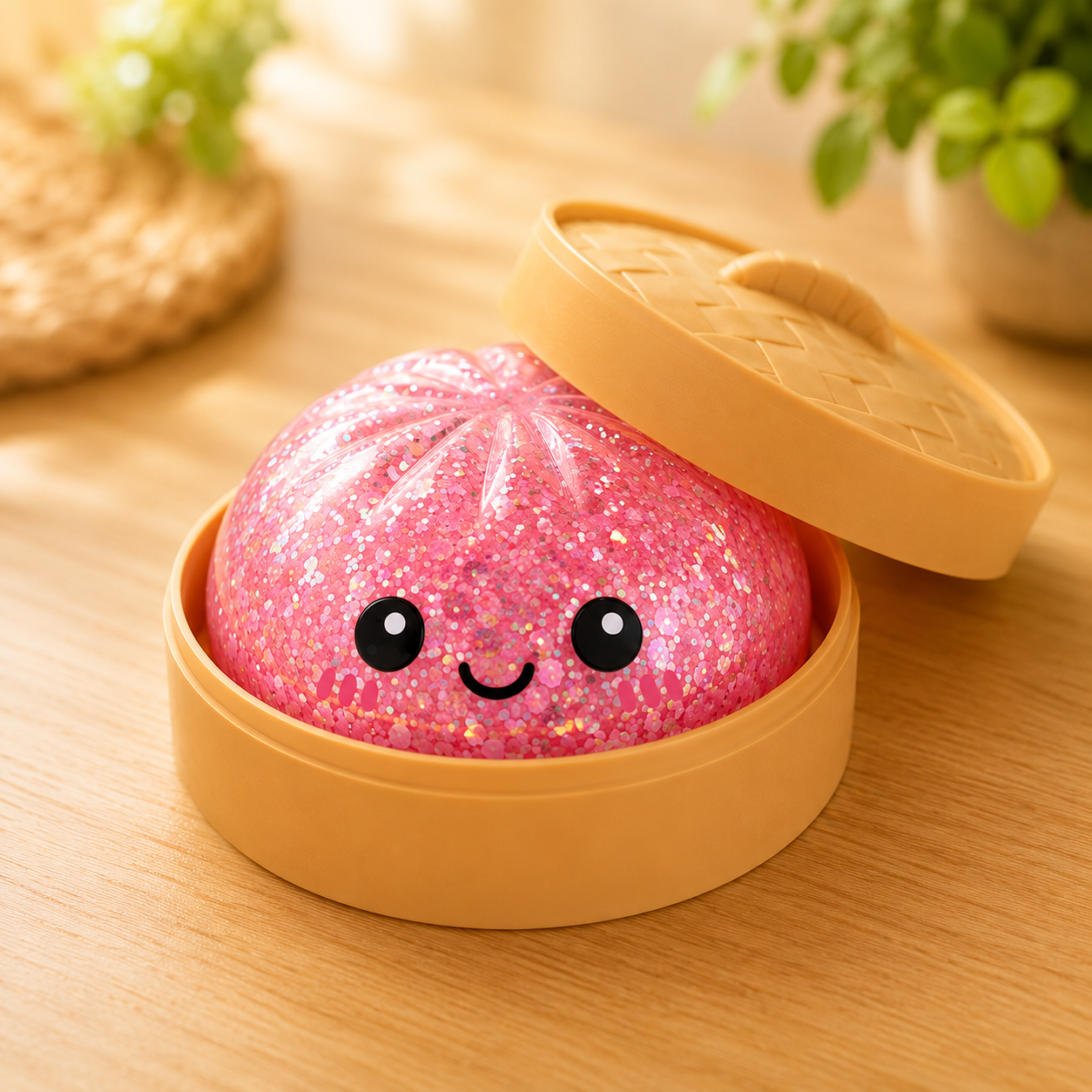Squishy Dumpling Rainbow Squeeze Toy Glitter Bun Viral Fidget Toy Mystery Sensory Stress Relief Toy Surprise Gift for Kids Kawaii Desk Toy