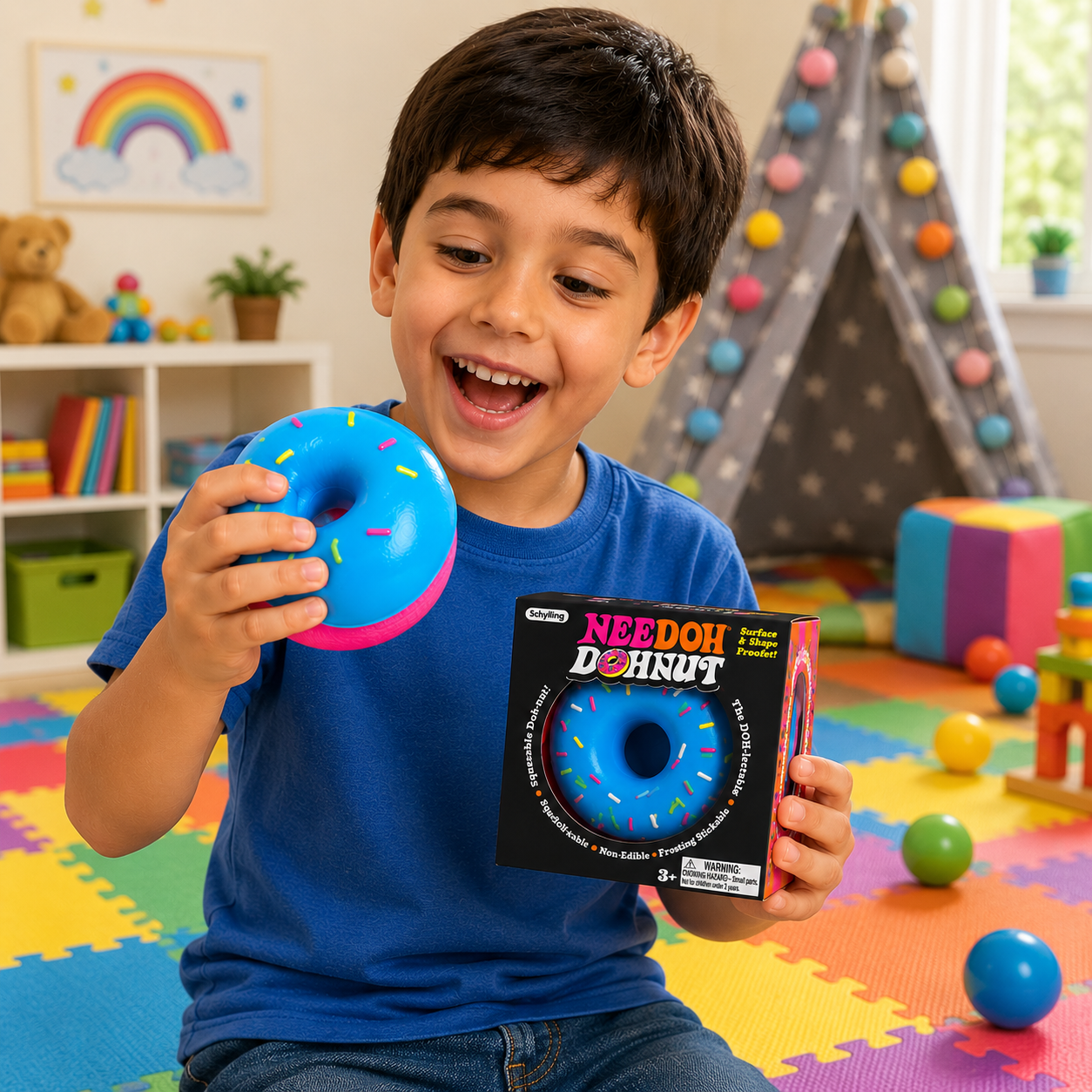 NeeDoh Dohnuts - Sensory Fidget Toy - Assorted Colors