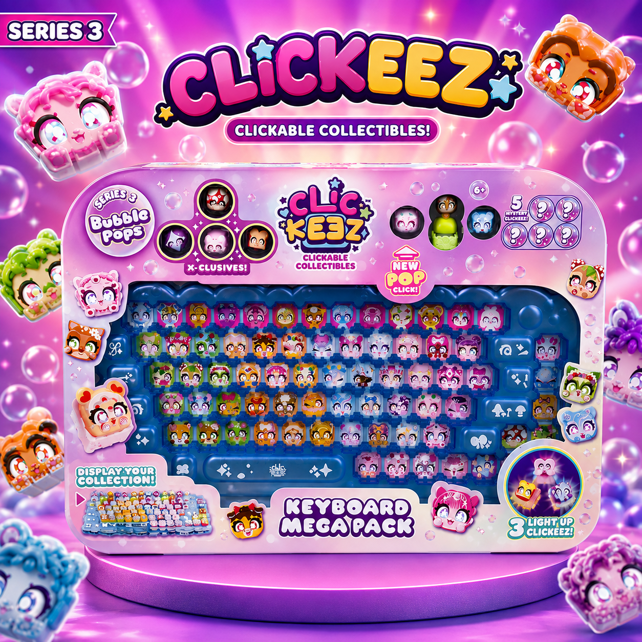 Clickeez Keyboard Mega Pack - Series 3 Bubble Pops