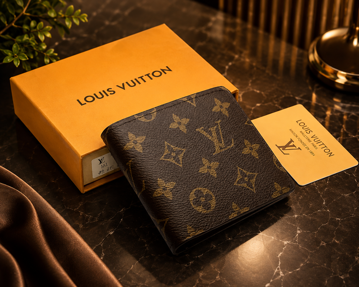 Louis Vuitton Monogram Brown Bifold Men's Wallet