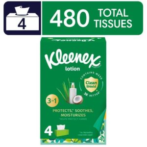 Kleenex lotion facial tissues