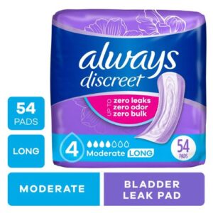 Always Discreet Incontinence Pads for Women